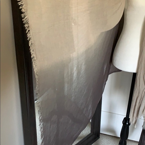🔥 2 for 30🔥NEW Brown tan ombré duster vest scarf - Picture 4 of 6